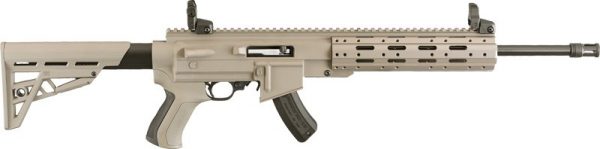 RUGER 10/22 .22LR W/ATI AR-22 FDE STOCK COLLAPSIBLE STK 15SH